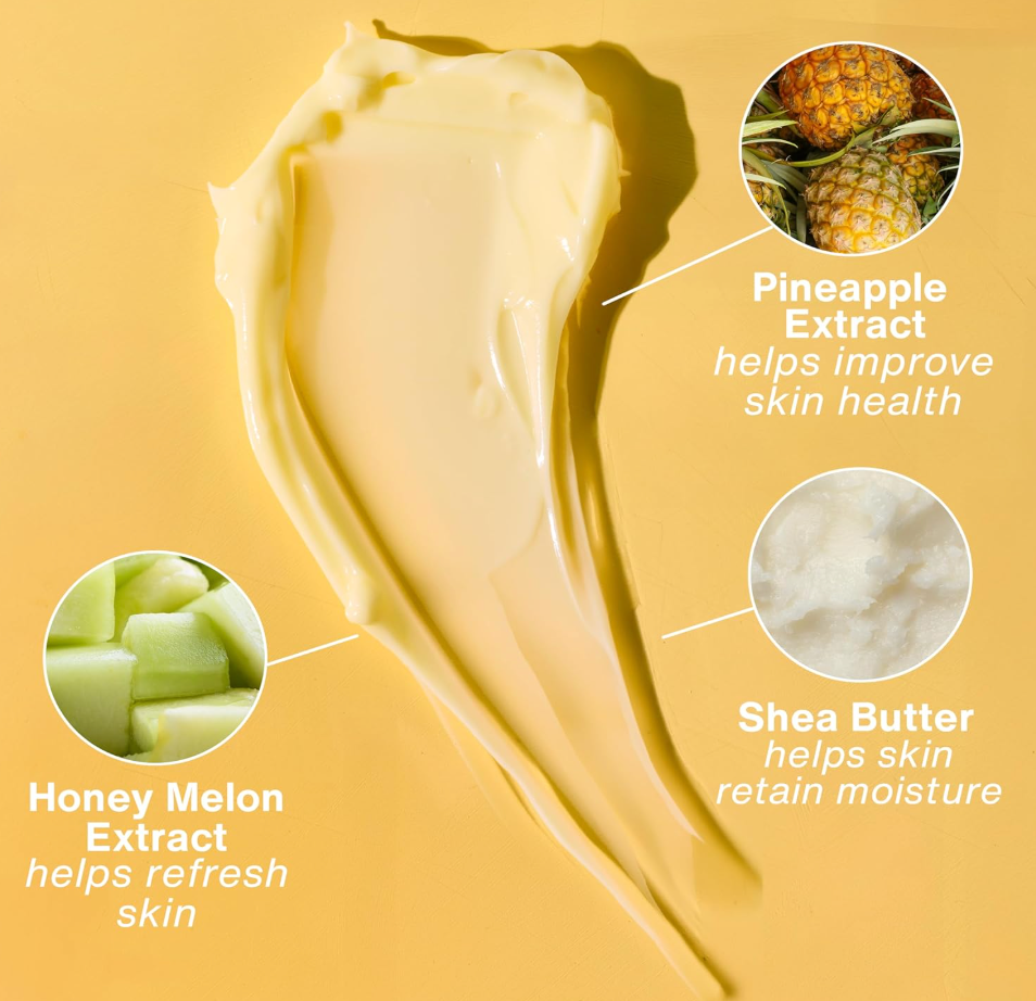 HEMPZ Body Lotion - Sweet Pineapple and Honey Melon - Daily Moisturizing Cream - 17oz