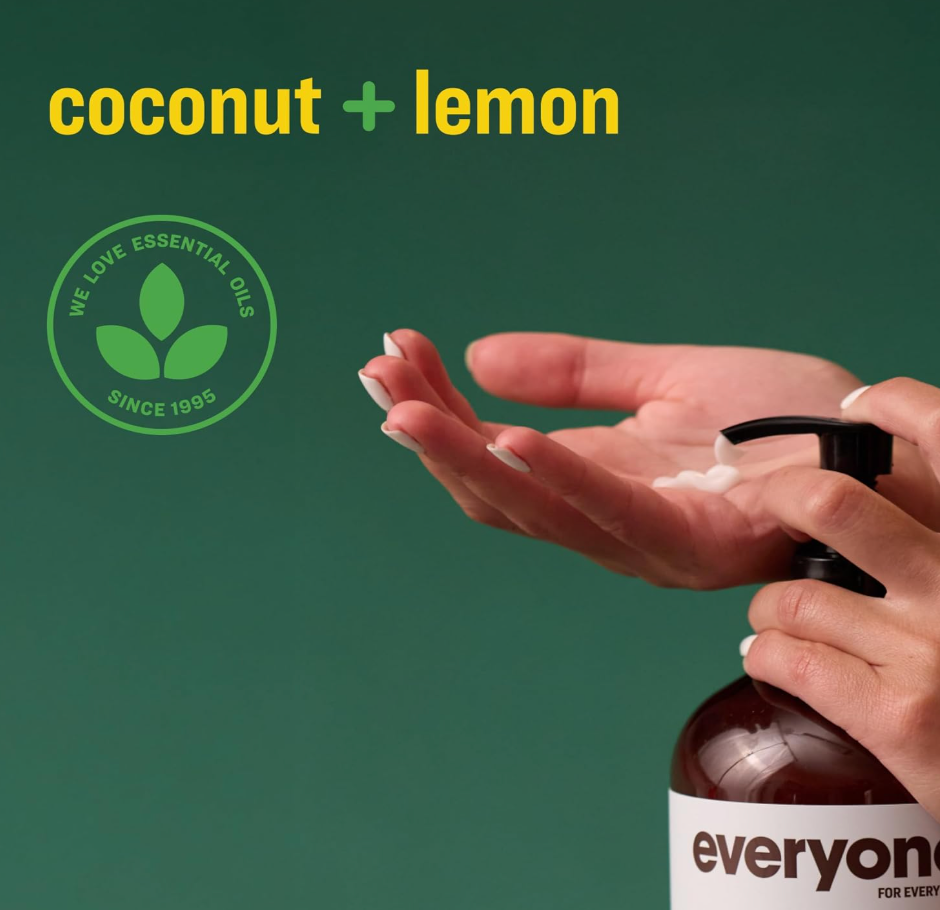 Everyone 2-in-1 Lotion for Hands/Body, Coconut and Lemon - 32 OZ