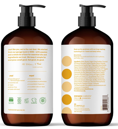 Everyone 2-in-1 Lotion for Hands/Body, Coconut and Lemon - 32 OZ
