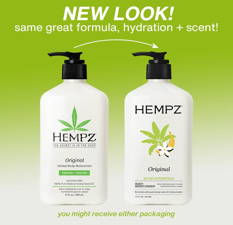 Hempz Lotion original herbal body moisturizer 17 oz
