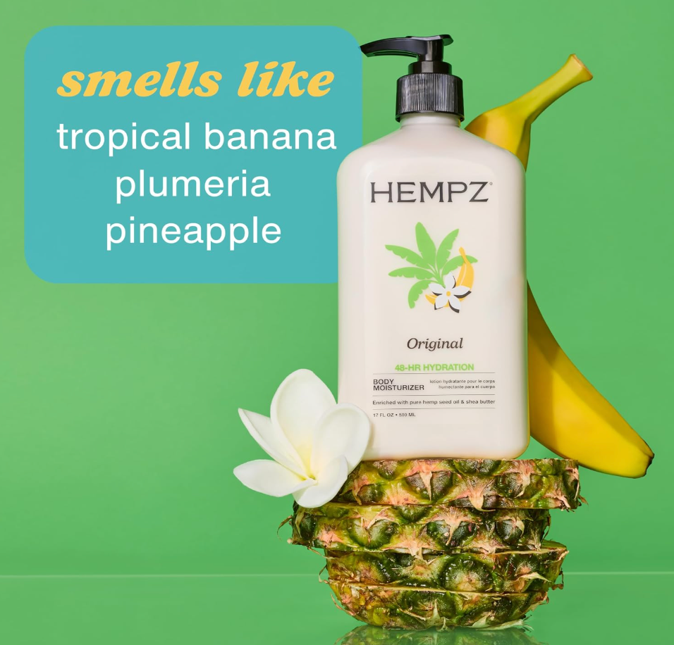 Hempz Lotion original herbal body moisturizer 17 oz