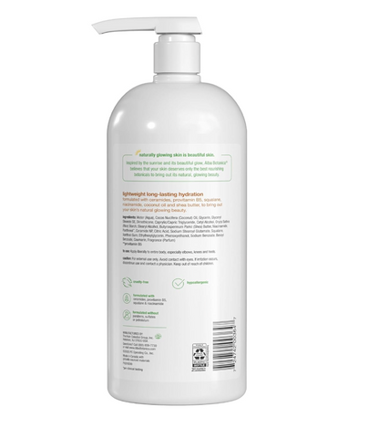 Alba Botanica Daily Moisturizing Lotion, Dry to Very Dry Skin, with Shea Butter and Coconut Oil, 32 Oz