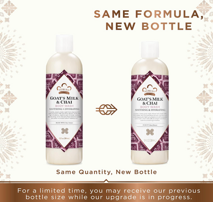 Nubian Heritage Body Wash, Goat's Milk + Chai, 13 fl oz