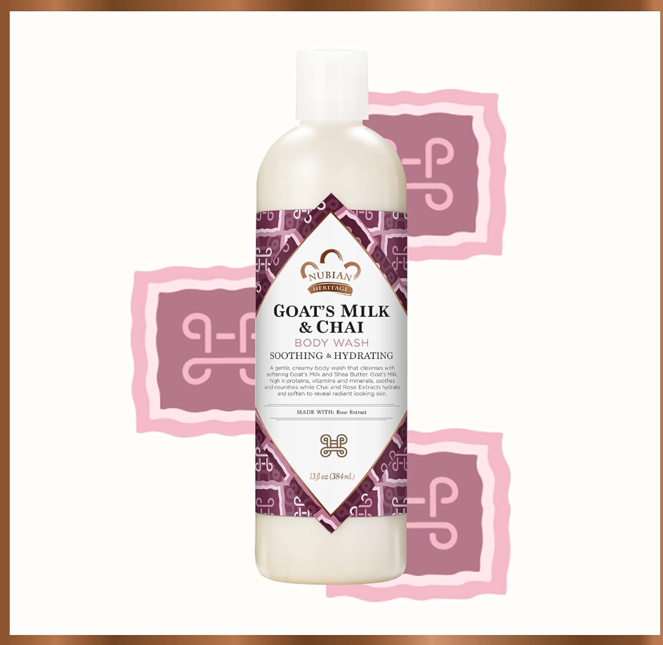 Nubian Heritage Body Wash, Goat's Milk + Chai, 13 fl oz