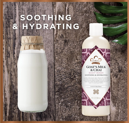 Nubian Heritage Body Wash, Goat's Milk + Chai, 13 fl oz