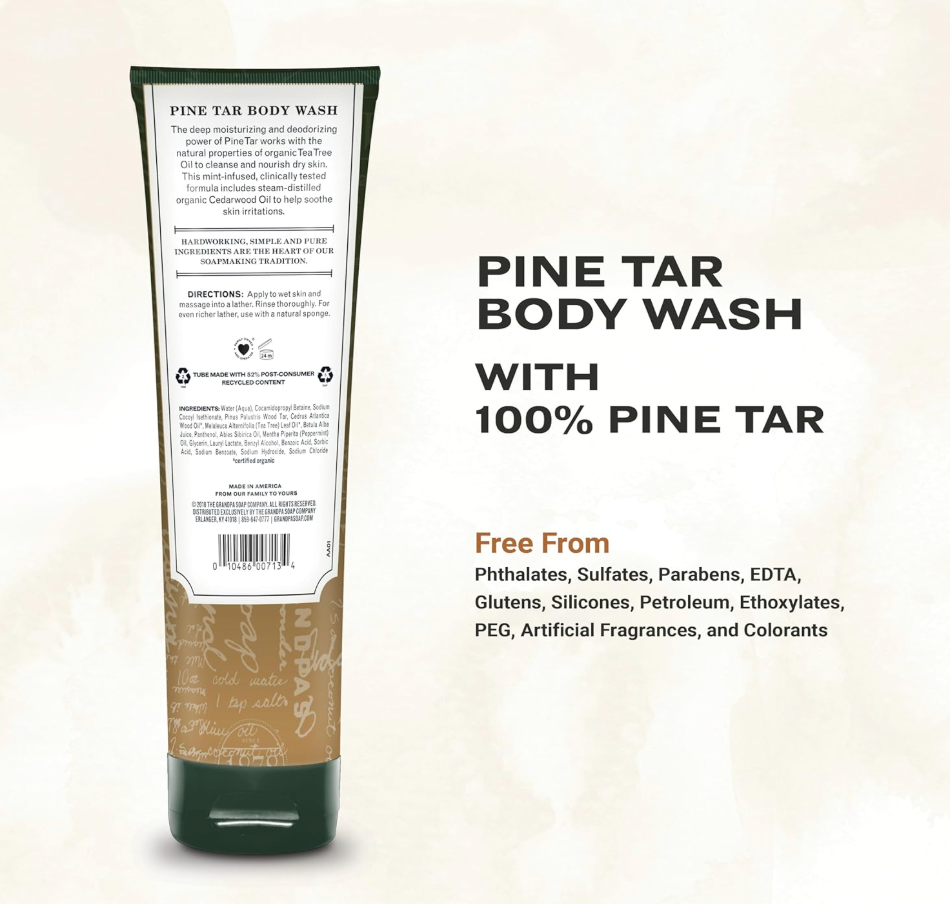 Grandpa's Pine Tar Body Wash, 9.5 oz