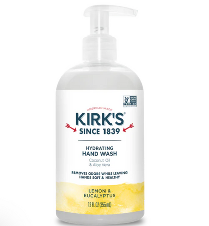 Kirk's Gentle Castile Hand Soap, Lemon Eucalyptus, 12 fl oz