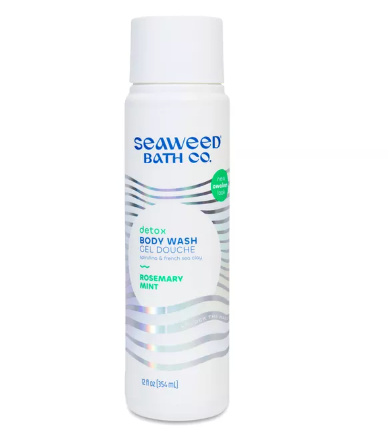 The Seaweed Bath Co. Detox Body Wash, Rosemary + Mint, 12 fl oz