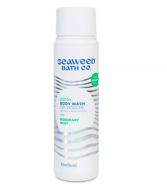 The Seaweed Bath Co. Detox Body Wash, Rosemary + Mint, 12 fl oz