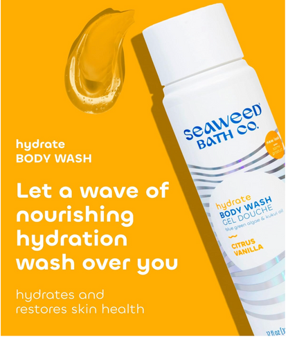 The Seaweed Bath Co. Hydrating Body Wash, Citrus + Vanilla, 12 fl oz