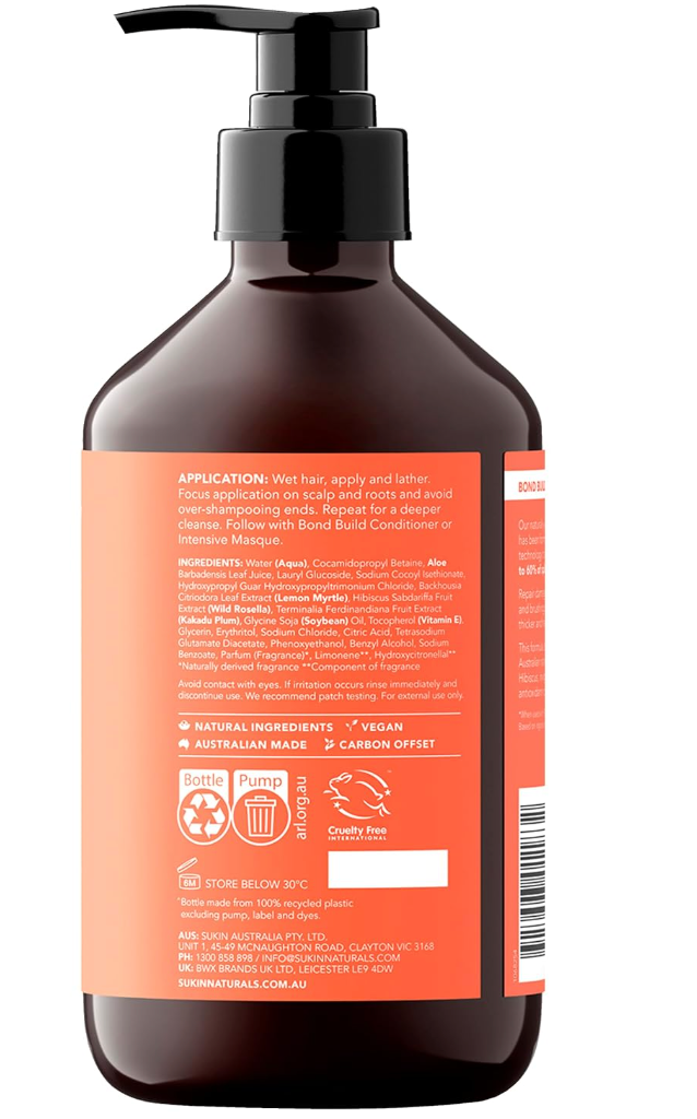 Sukin Shampoo Bond Build Repr, 16.91 fl oz