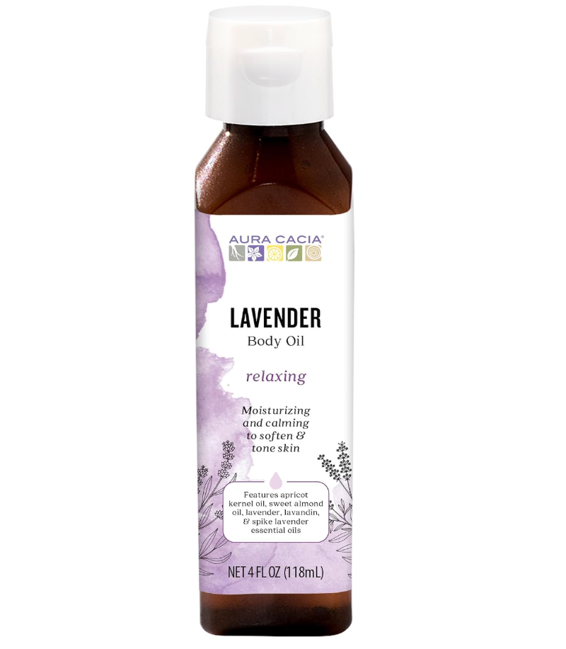 Aura Cacia Relaxing Lavender Body Oil, 4 oz