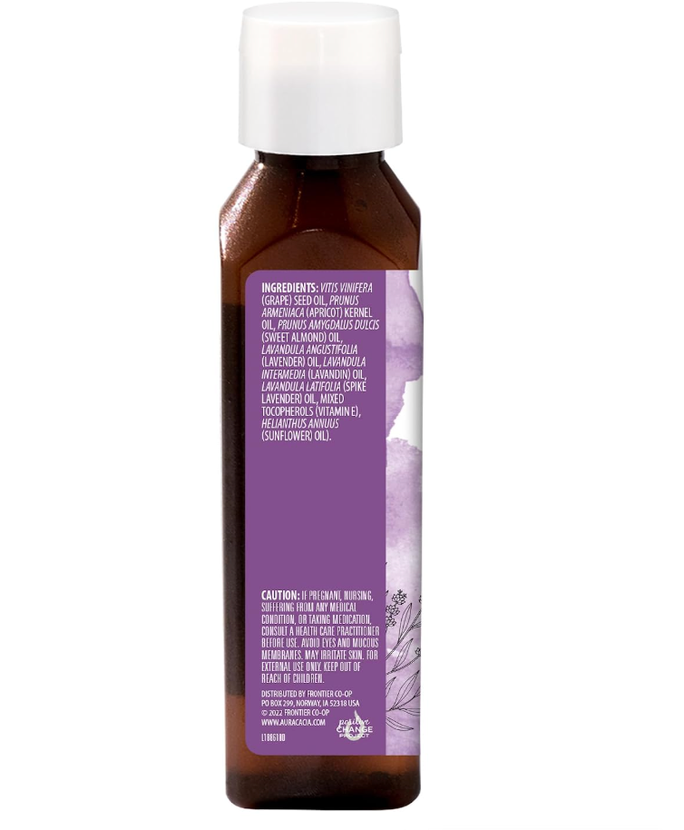 Aura Cacia Relaxing Lavender Body Oil, 4 oz