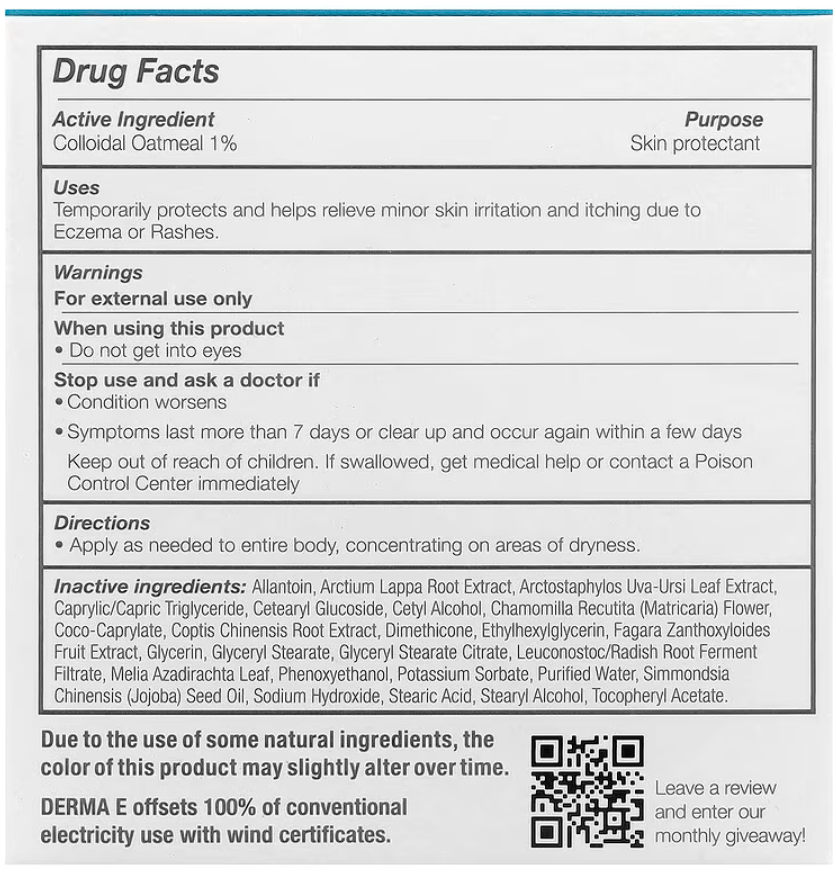 Derma E Psorzema Cream, 4 oz