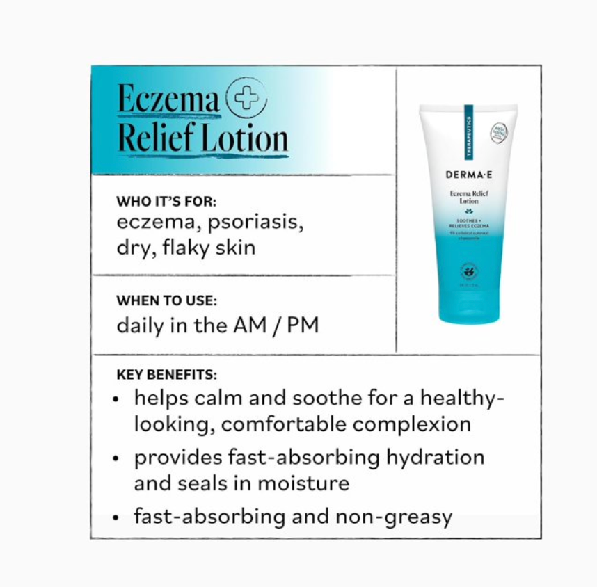 Derma E Eczema Relief Lotion, 6 oz