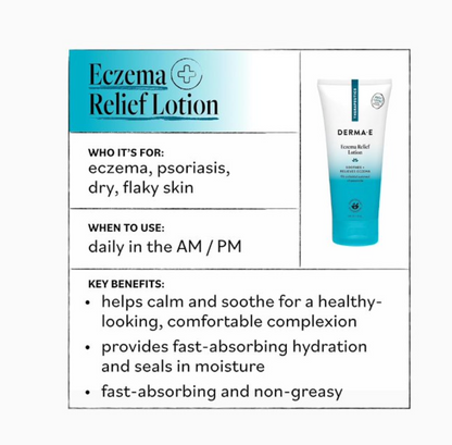 Derma E Eczema Relief Lotion, 6 oz
