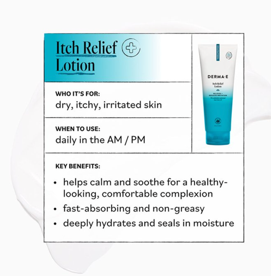 Derma E Soothing Relief Lotion, 6 oz