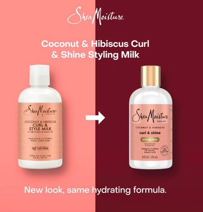 SheaMoisture Curl & Style Milk, coconut & hibiscus 8 oz