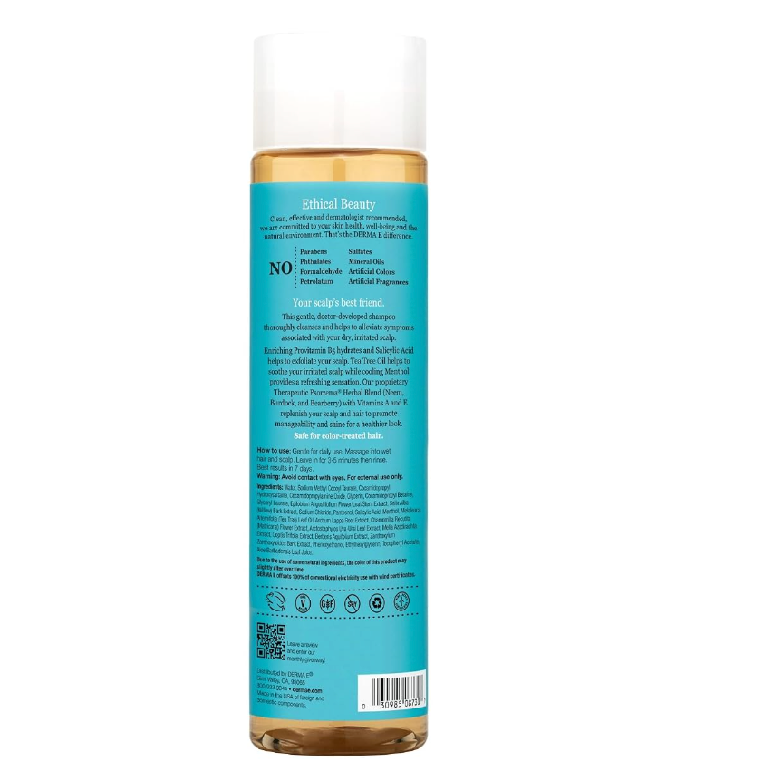Derma E Shampoo Scalp Relief, 10 oz