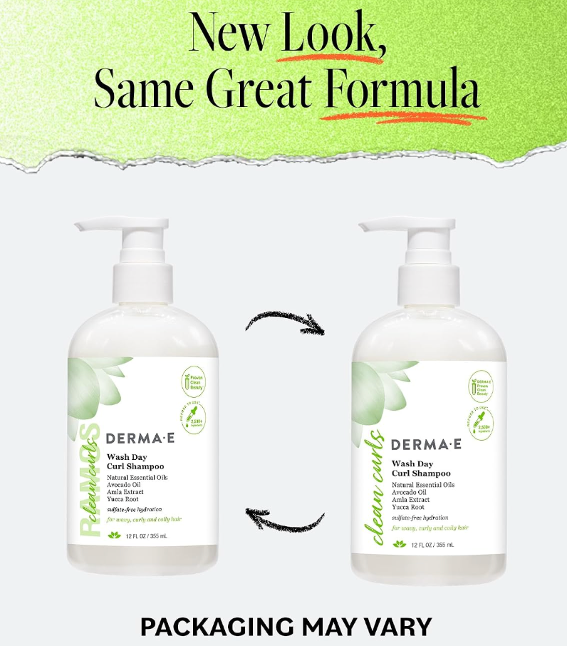 Derma E Shampoo Ramos Wsh Day Crl, 12 fl oz