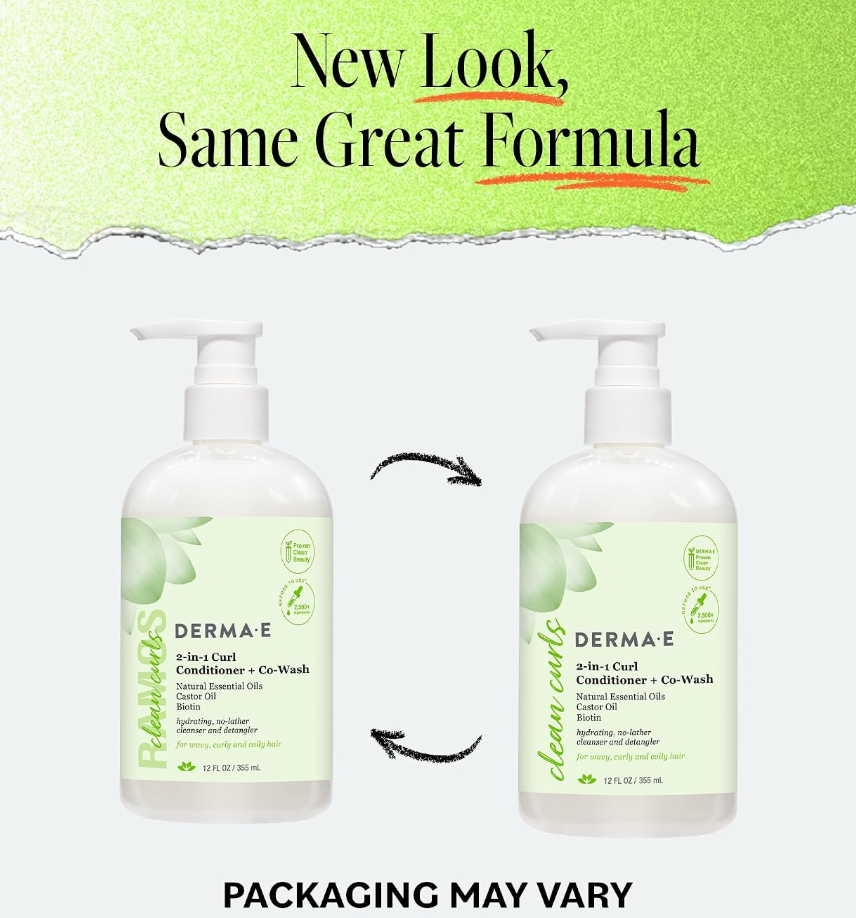 Derma E Conditioner 2 In 1 Curl Wsh, 12 fl oz