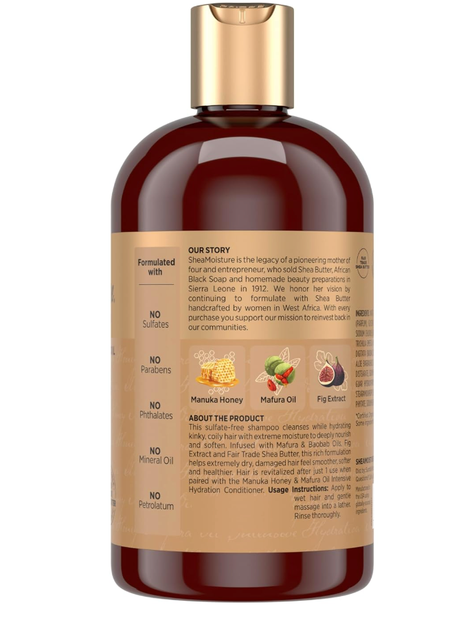 Sheamoisture manuka honey & mafura oil intensive hydration shampoo 13 oz