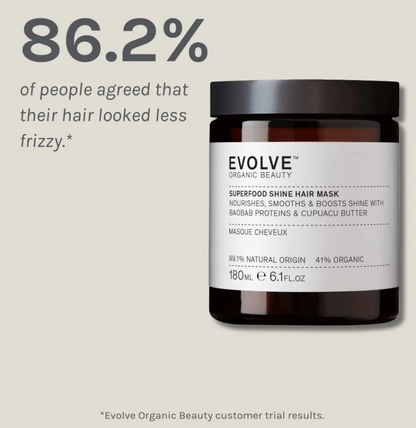 Evolve Organic Beauty Superfood Shine Hair Mask, 6.1 oz