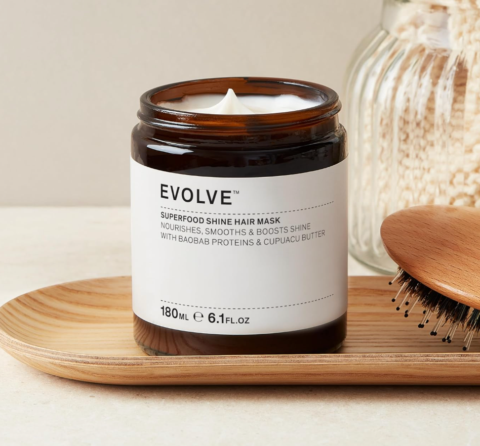 Evolve Organic Beauty Superfood Shine Hair Mask, 6.1 oz