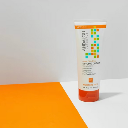 Andalou Naturals Argan Sweet Orange Styling Cream, 8.2 oz