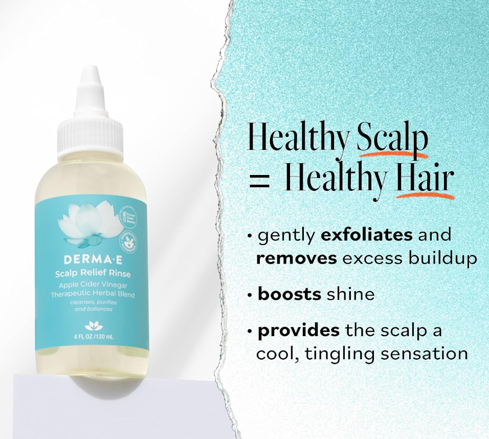 Derma E Scalp Relief Rinse, 4 fl oz