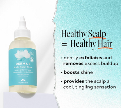 Derma E Scalp Relief Rinse, 4 fl oz