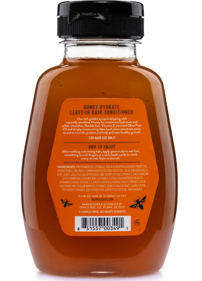 Camille Rose Honey Hydrate Leave-In Conditioner, 9 oz