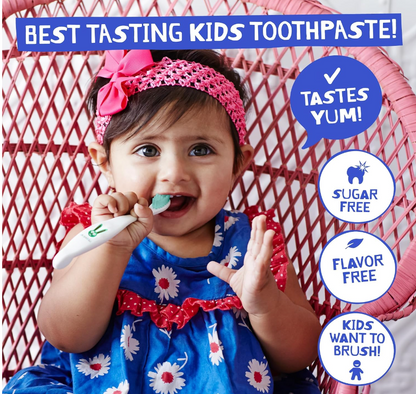 Jack N' Jill Kids Flavor-Free Toothpaste, 1.76 oz