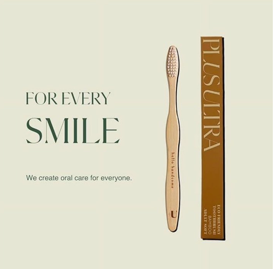 Plus Ultra Bamboo Smile Adult Toothbrush Hello Gorgeous 1 Ct