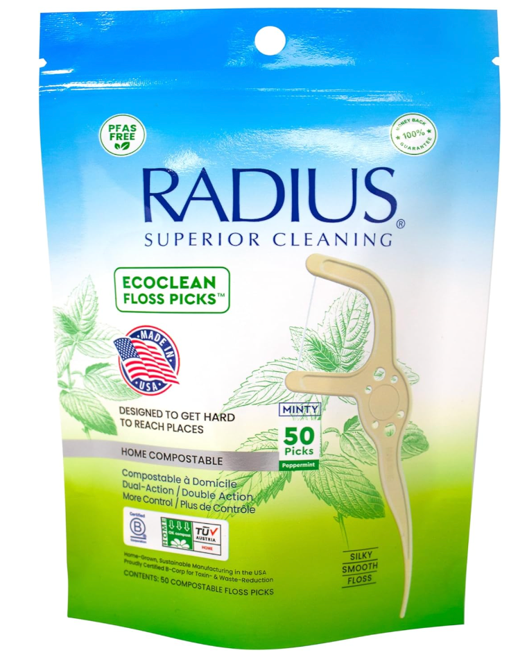 Radius Adult Peppermint Floss Picks