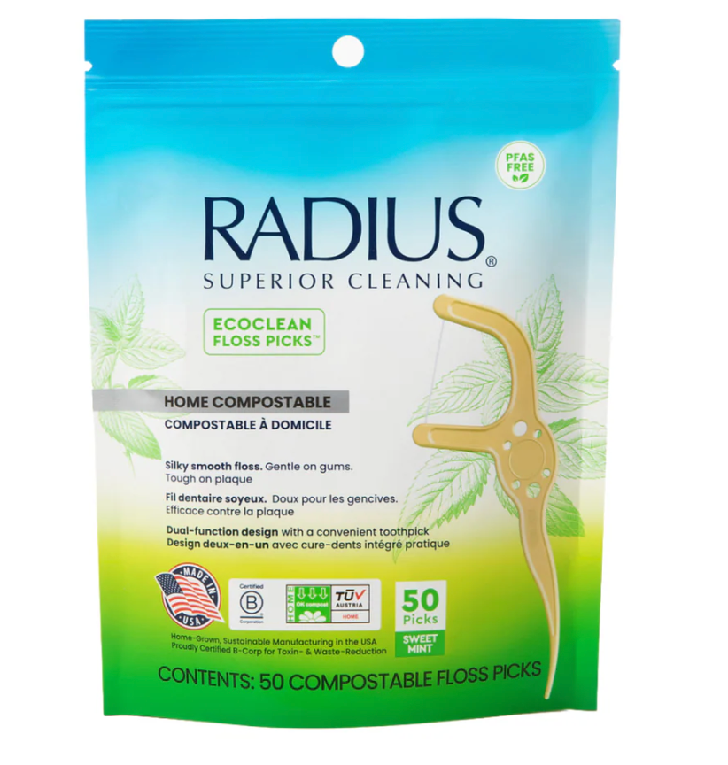 Radius Adult Peppermint Floss Picks