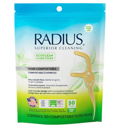 Radius Adult Peppermint Floss Picks