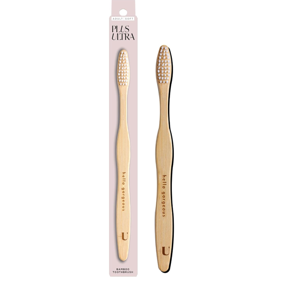 Plus Ultra Bamboo Smile Adult Toothbrush Hello Gorgeous 1 Ct