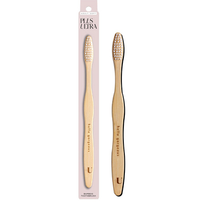 Plus Ultra Bamboo Smile Adult Toothbrush Hello Gorgeous 1 Ct