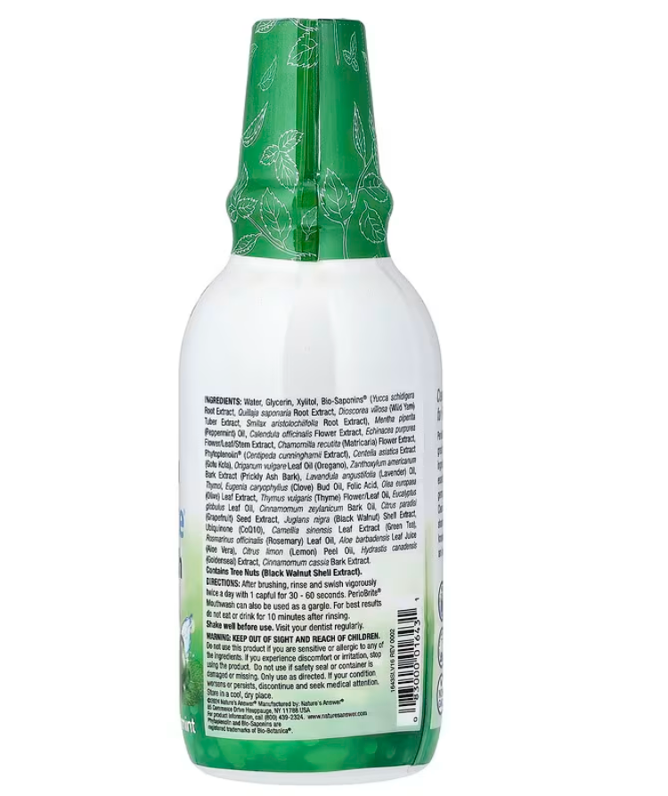 Natures Answer - Periowash Mouthwash Coolmint (16.OZ)