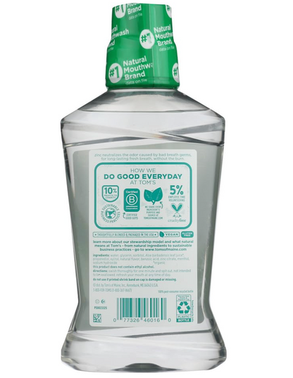 Tom's of Maine Wicked Fresh Mint Mouthwash, 16 oz