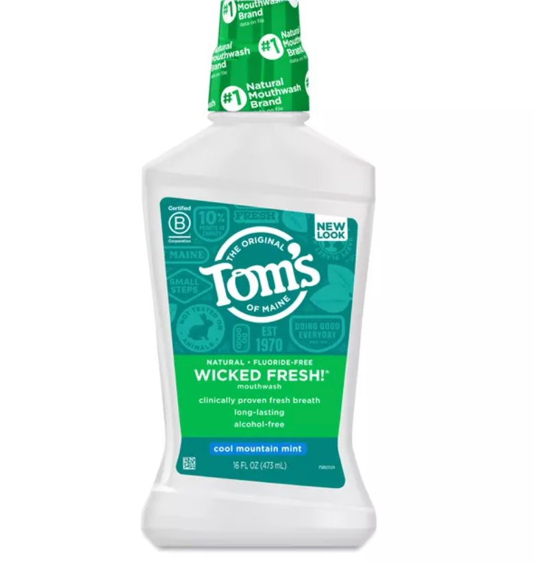 Tom's of Maine Wicked Fresh Mint Mouthwash, 16 oz