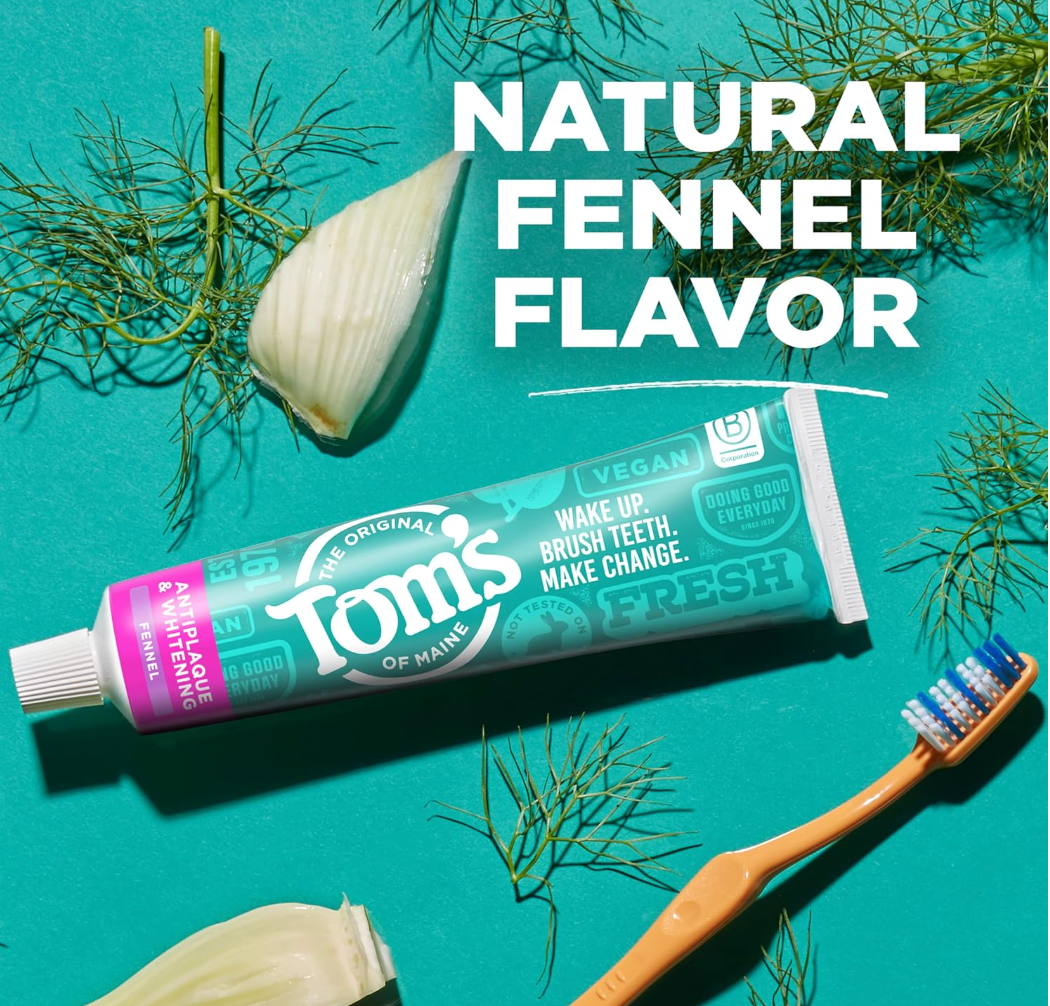 Tom's of Maine Whitening Fennel Toothpaste, 4.5 oz