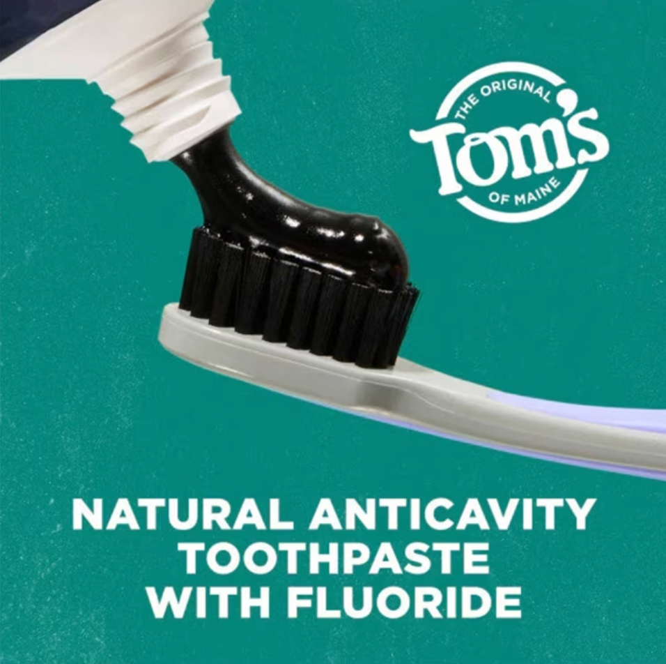 Tom's of Maine Charcoal Peppermint Toothpaste, 4 oz