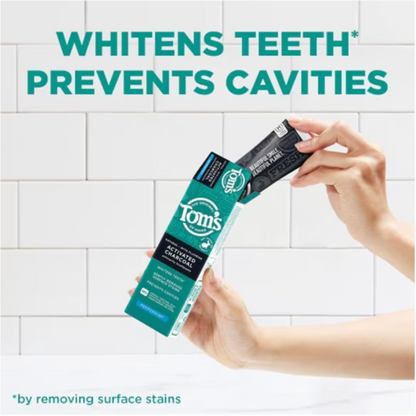 Tom's of Maine Charcoal Peppermint Toothpaste, 4 oz