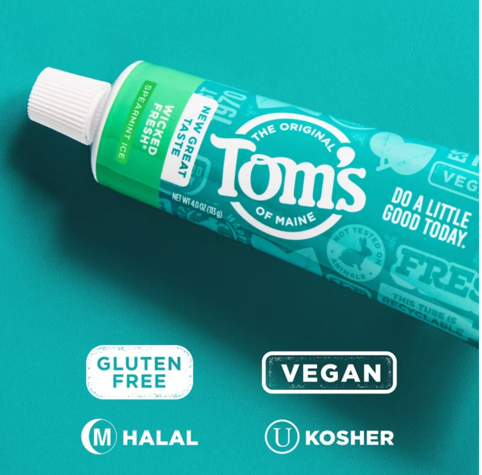 Tom's of Maine Spearmint Ice Toothpaste, 4 oz