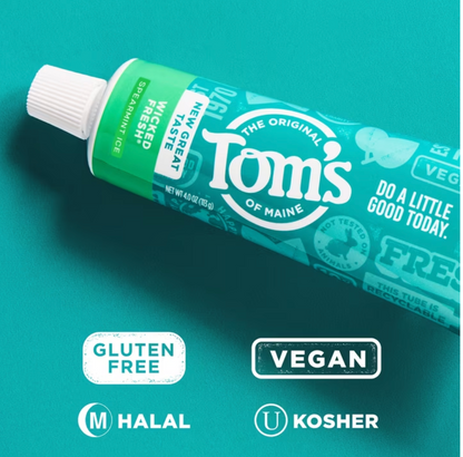 Tom's of Maine Spearmint Ice Toothpaste, 4 oz