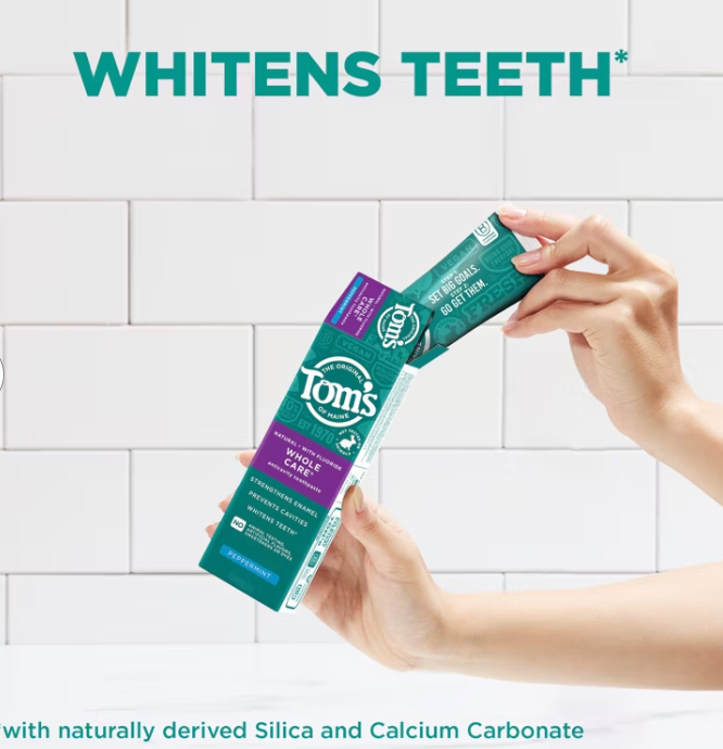 Tom's of Maine Peppermint Toothpaste Twin Pack, 8 oz