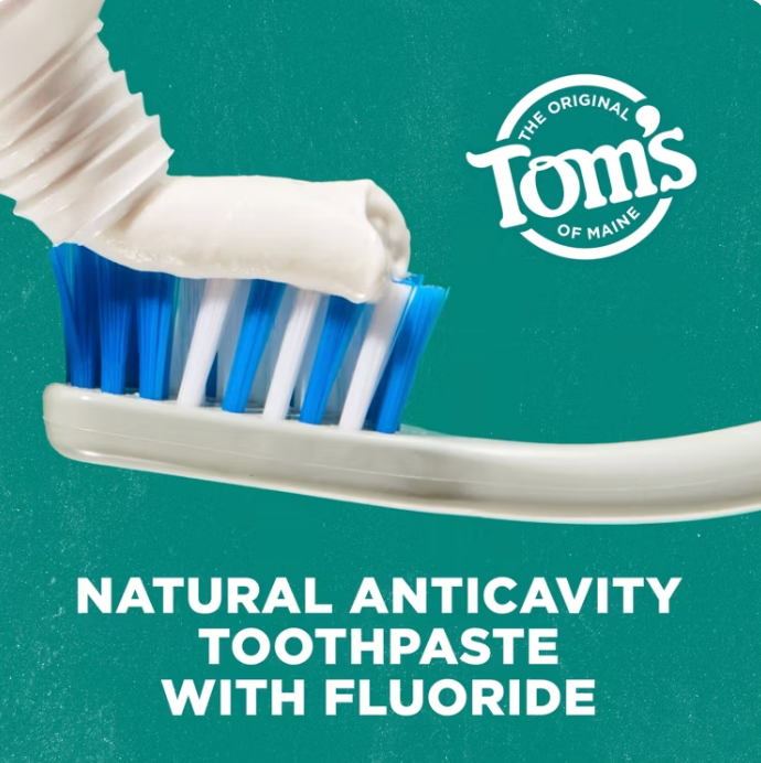Tom's of Maine Peppermint Toothpaste Twin Pack, 8 oz