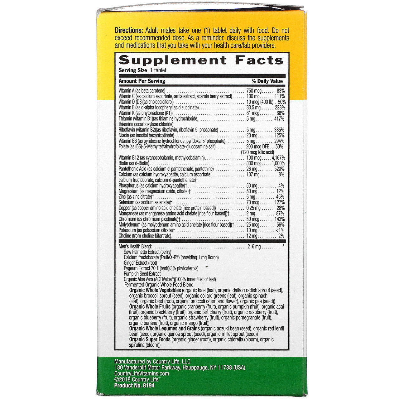 CLV CORE DAILY 1 MEN 50+ ( 1 X 60 CT   )-1